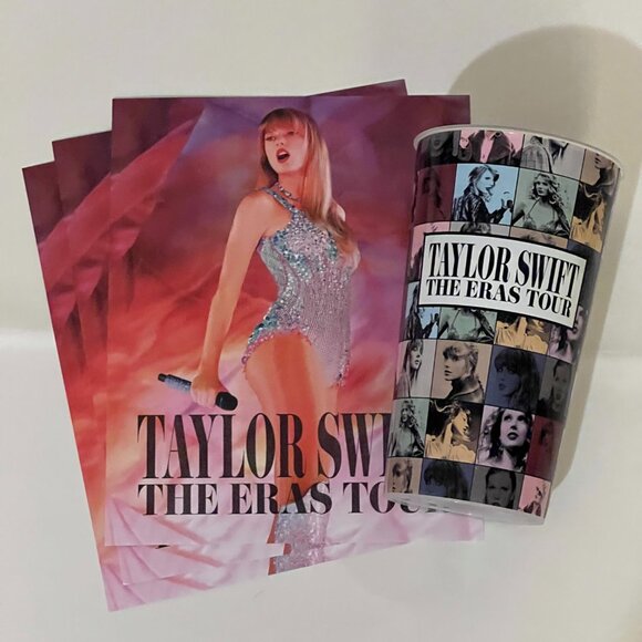 Lot of 3 Taylor Swift The Eras Tour Movie Mini Posters with Cup AMC - Picture 1 of 10